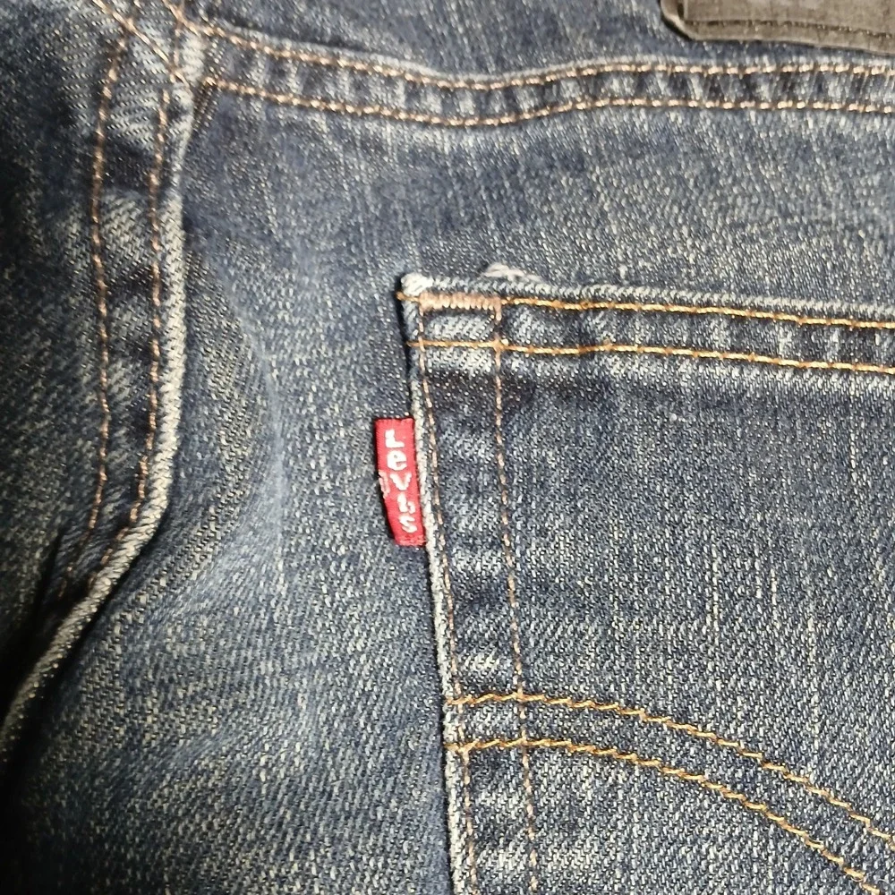 Levis Jeans Mens 30x30 Blue 511 Slim Fit Dark Wash Denim Casual Pocket Logo Work